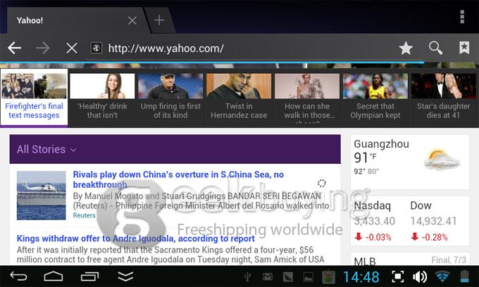 VIA V7 7 inch WM8880 Cortex-A9 Dual Core 1.5GHz Tablet PC Android 4.2 OS 512M/4G Dual Camera 1080P MID - Purple (V7 Series)