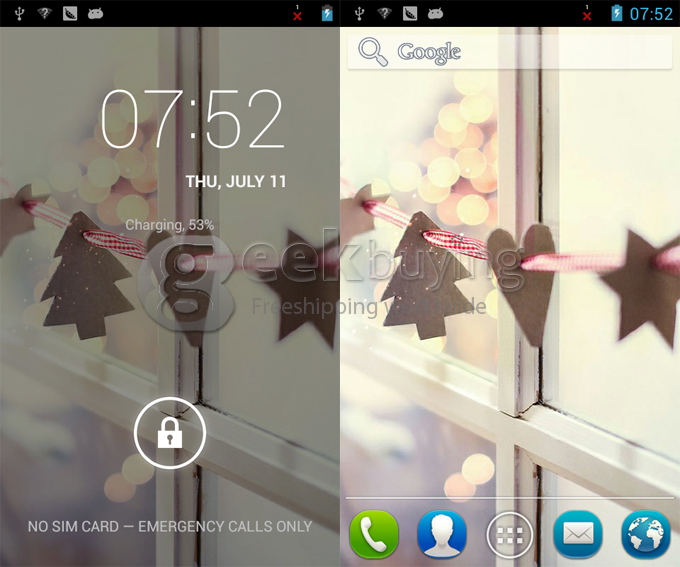 CUBOT GT72 4.0 Inch WVGA MTK6572 Dual Core 1.2GHz Smart Phone 2.0MP camera Android 4.2 OS GPS/WiFi with Free Case-White