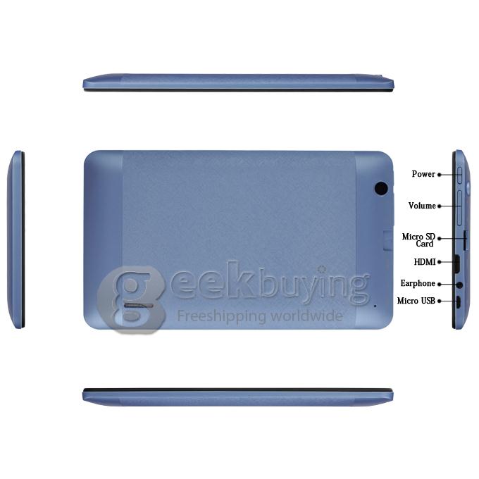 Bundle VIA V7 7 inch WM8880 Cortex-A9 Dual Core Android 4.2 Tablet PC + Screen Protector + Leather Case