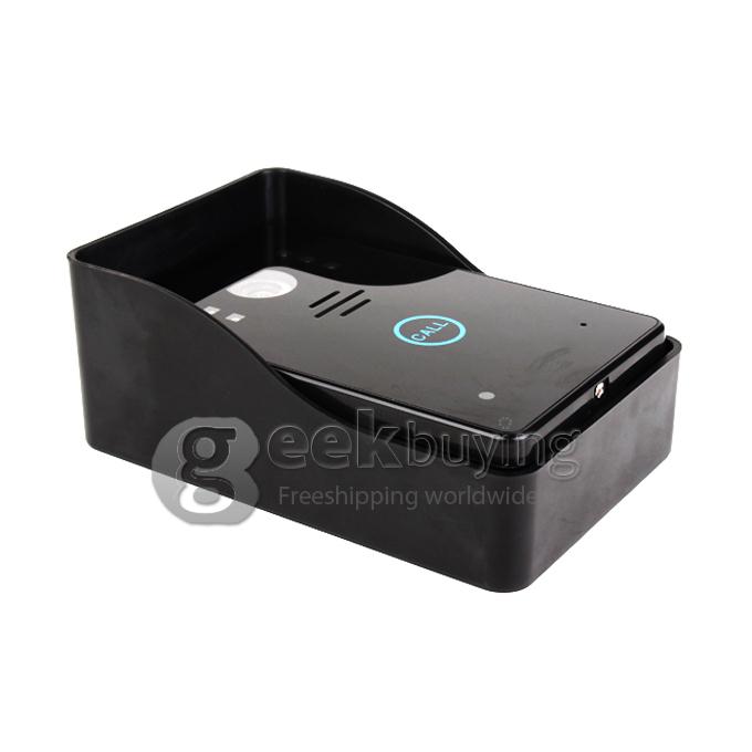 2.4GHz Wireless 2 x 7 TFT Doorbell Door Phone Intercom System(Calls, Intercom, Unlock, Monitor, Night Vision) - Black