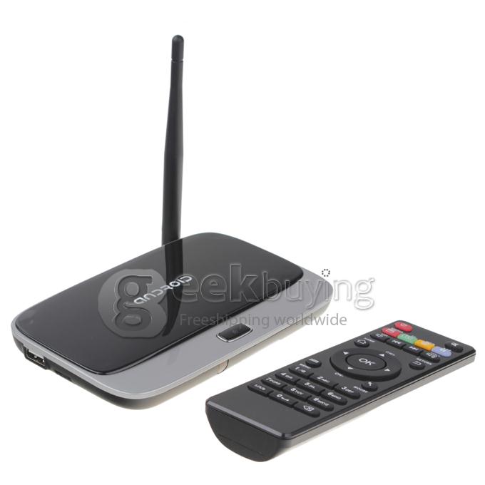 [US Stock]Original T-R42 RK3188T Quad Core Google Android 4.2.2 Cortex-A9 1.4 GHz Mini TV BOX HDMI HDD Player 2G/8G Bluetooth/RJ45 US PLUG - Black
