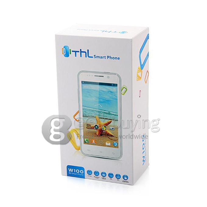 Bundle THL W100 4.5 Inch IPS QHD Capacitive Screen MTK6589 Smart Phone 1GB RAM+4GB ROM + Screen Protector + Cover Case