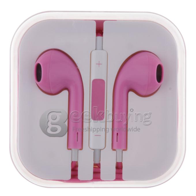 Earphone Headset Earpods With Remote And Mic For Iphone 5s 5c 5 Ipod 7349