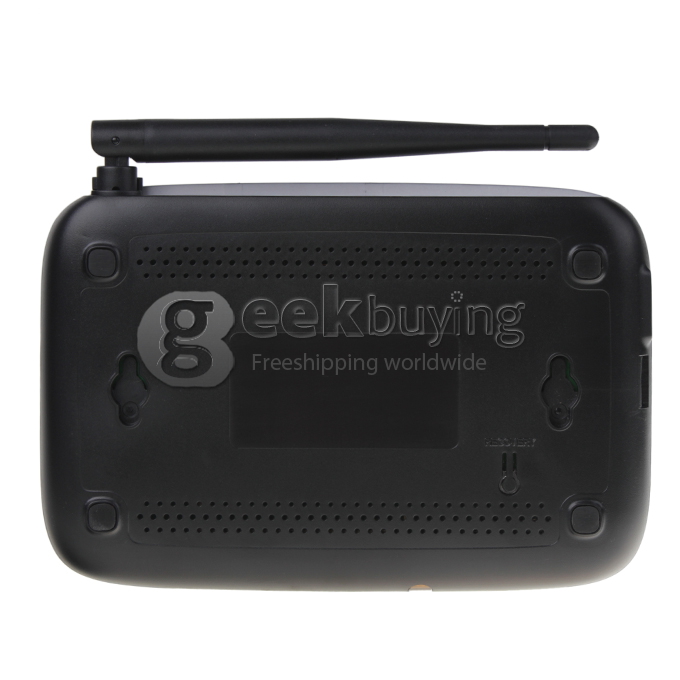 K-R42 Quad Core Google Android 4.2.2 RK3188T 28nm Cortex-A9 1.4Ghz Mini TV BOX HDMI HDD Player 2G/8G External Wifi Antenna Ethernet Port with IR Remote Controller-Black