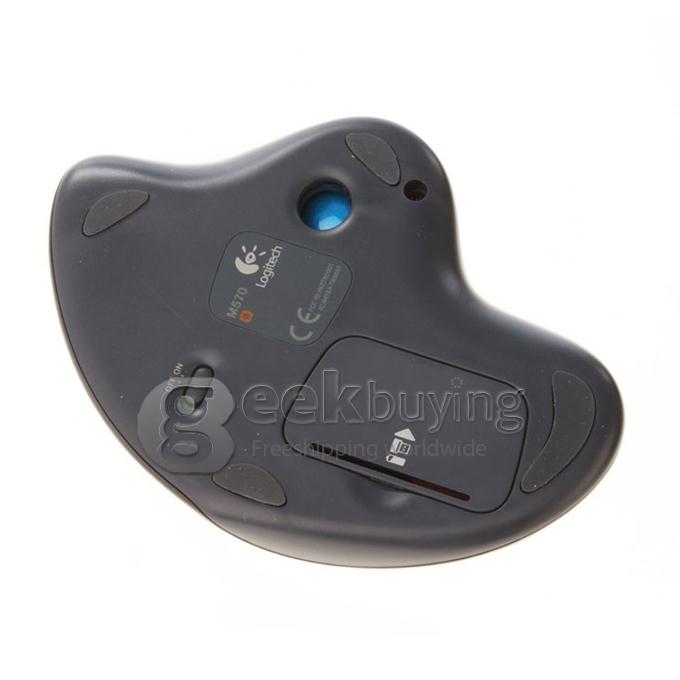 Logitech M570 2.4Ghz Wireless Ergonomic Trackball Optical Mouse for PC & MAC