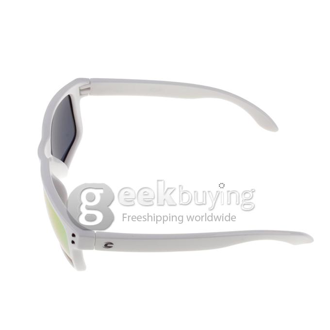 OREKA WG009 White Full Frame TR90 Polarized Sunglasses - Red REVO
