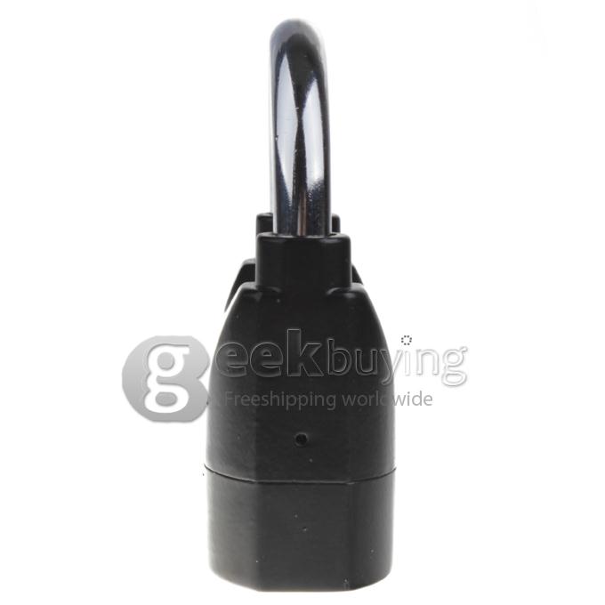 Metal Padlock Electronic Alarm Bike / Motorcycle / Doors Alarm Lock 110db Security Alarm System - Black