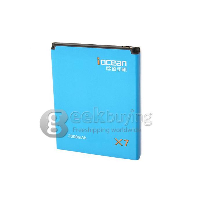3.7V 2000mAh Rechargeable Lithium-ion Battery for iocean X7 Youth & Turbo MTK6589 Quad Core Smart Phone