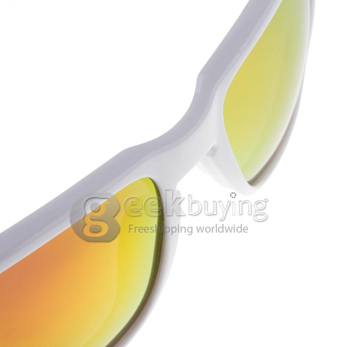 OREKA WG009 White Full Frame TR90 Polarized Sunglasses - Red REVO