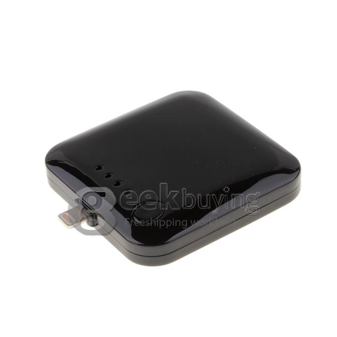 Portable 2200mAh External Battery Portable Charger Power Bank for iPhone 5S 5C 5 - Black