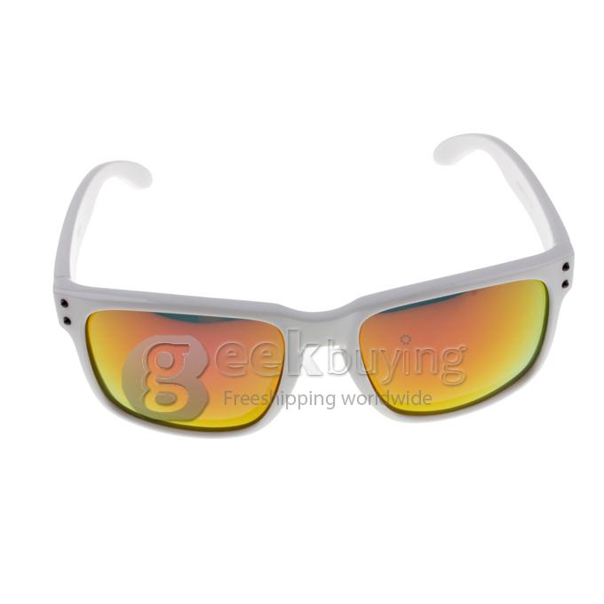OREKA WG009 White Full Frame TR90 Polarized Sunglasses - Red REVO