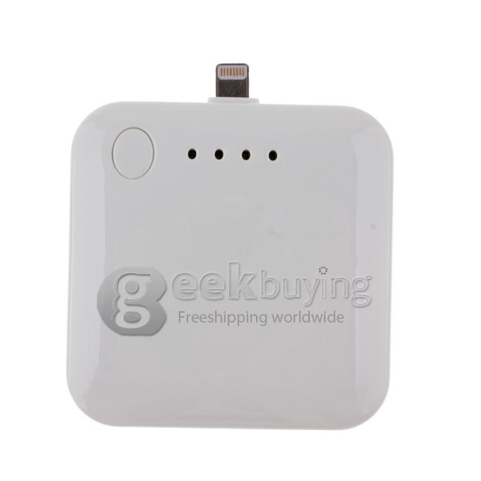 Portable 2200mAh External Battery Portable Charger Power Bank for iPhone 5S 5C 5 / iPad Mini /iPad 4 - White