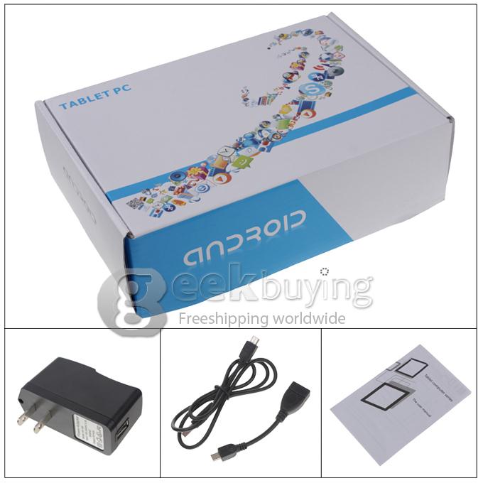 Bundle VIA V7 7 inch WM8880 Cortex-A9 Dual Core Android 4.2 Tablet PC + Screen Protector + Leather Case