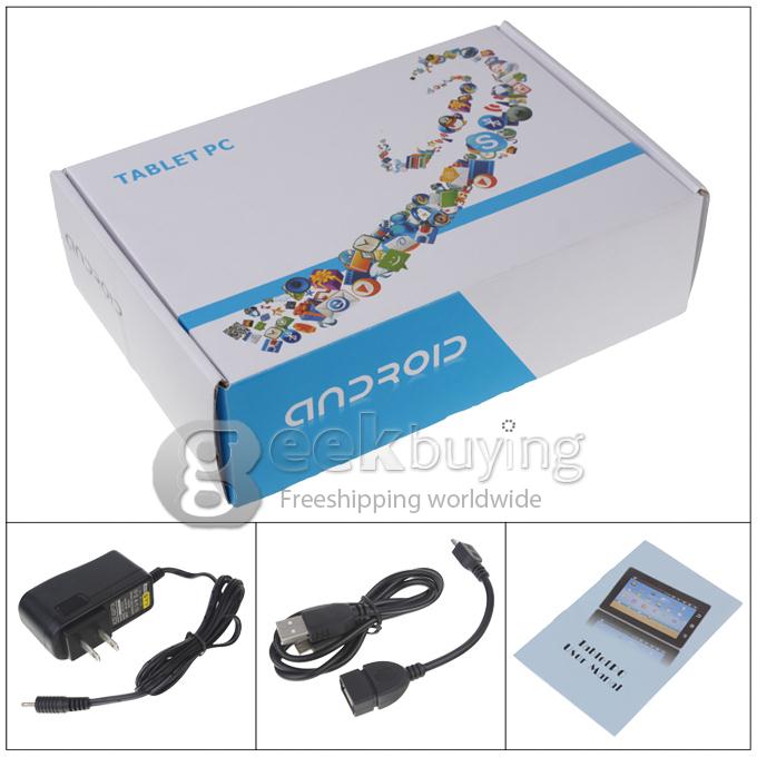 F40 7 inch Dual Core Cortex-A7 CPU Allwinner A20 1024×600 Capacitive Screen 1G/8G Dual Cameras Tablet PC - Silver