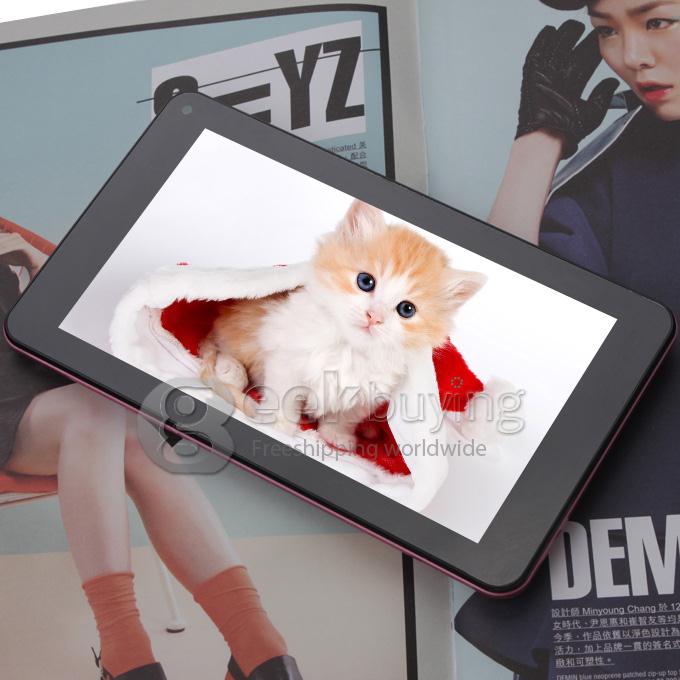 VIA V7 7 inch WM8880 Cortex-A9 Dual Core 1.5GHz Tablet PC Android 4.2 OS 512M/4G Dual Camera 1080P MID - Purple (V7 Series)