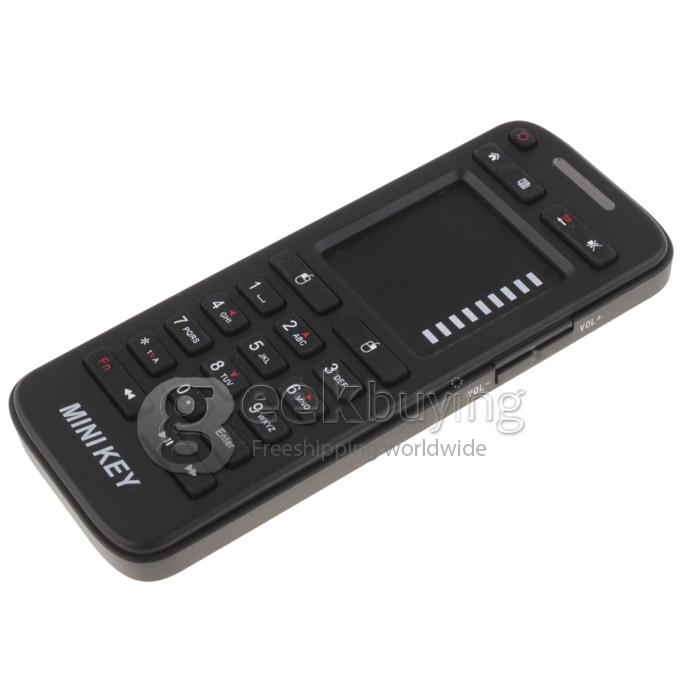 IR-100-RF 2.4G Wireless MINI Keyboard with Number and Touchpad Mouse - Black