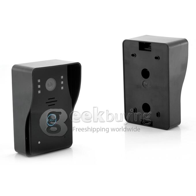 2.4GHz Wireless 7 TFT Doorbell Door Phone Intercom System(Calls, Intercom, Unlock, Monitor, Night Vision) - Black