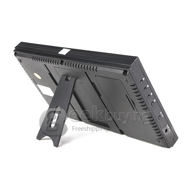 2.4GHz Wireless 2 x 7 TFT Doorbell Door Phone Intercom System(Calls, Intercom, Unlock, Monitor, Night Vision) - Black