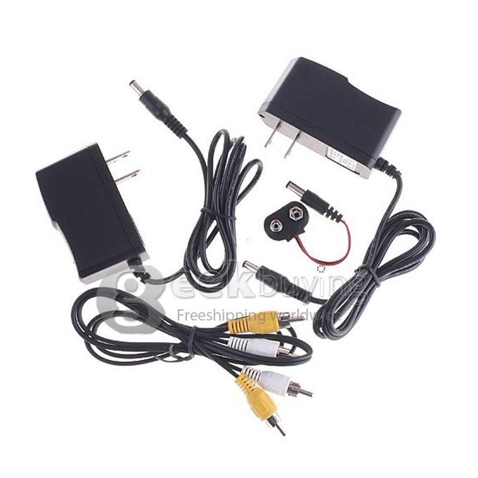 1.2G Wireless CMOS Camera 380 TV Lines 3.66mm Lens Home Surveillance Security Camera AV Receiver Kit(US Plug)