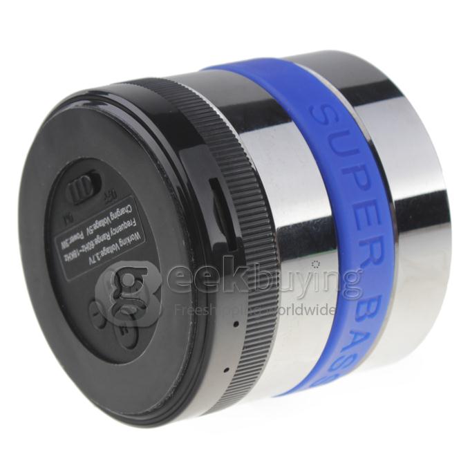 2013 New Mini Super Bass Portable Wireless Bluetooth Speaker TF Card Music Player - Blue