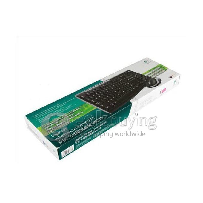 Logitech MK270 Ergonomic 2.4 Ghz Wireless Multimedia Standard Keyboard & Mouse Combo