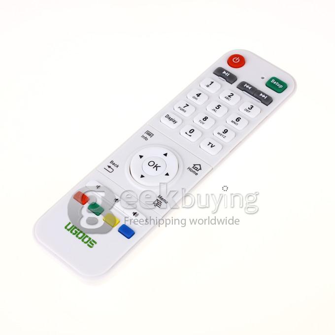 Ugoos UM2 RK3188T Quad Core ARM Cortex-A9 1.4GHz Google Android 4.2 Mini TV BOX PC Dongle 2G/8G Bluetooth IR Remote - Black + Blue