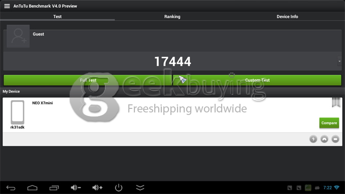 MINIX NEO X7 MINI NEO X7 MINI RK3188 Quad Core Android 4.2.2 1.6GHz Mini TV BOX 2GB/8GB BT WIFI RJ45 with IR Remote Control Special for LD