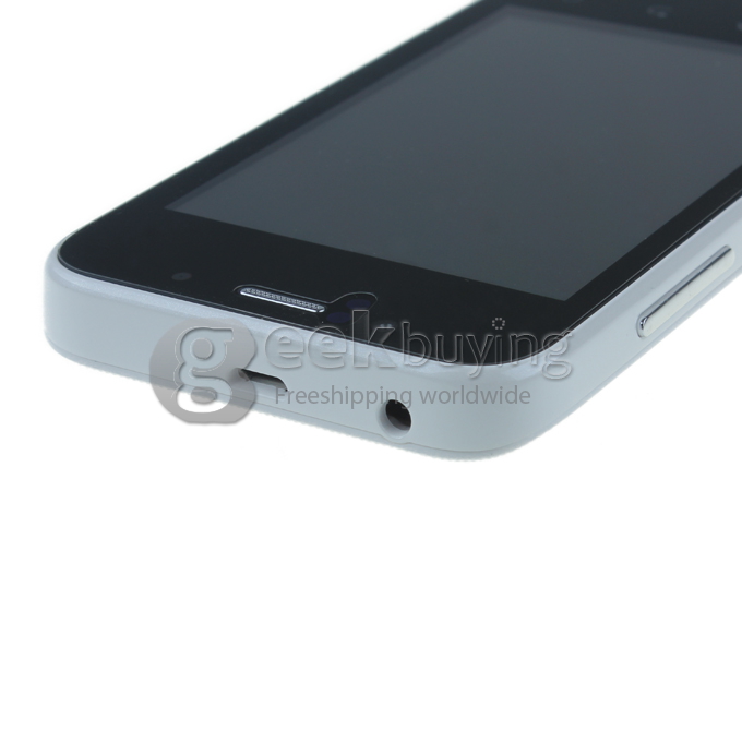 3.5 inch Smartphone Cubot C7 MTK6515 1GHz CPU Dual SIM Android 2.3 Quad Band Dual Camera 2.0MP white with 2pcs Free Case