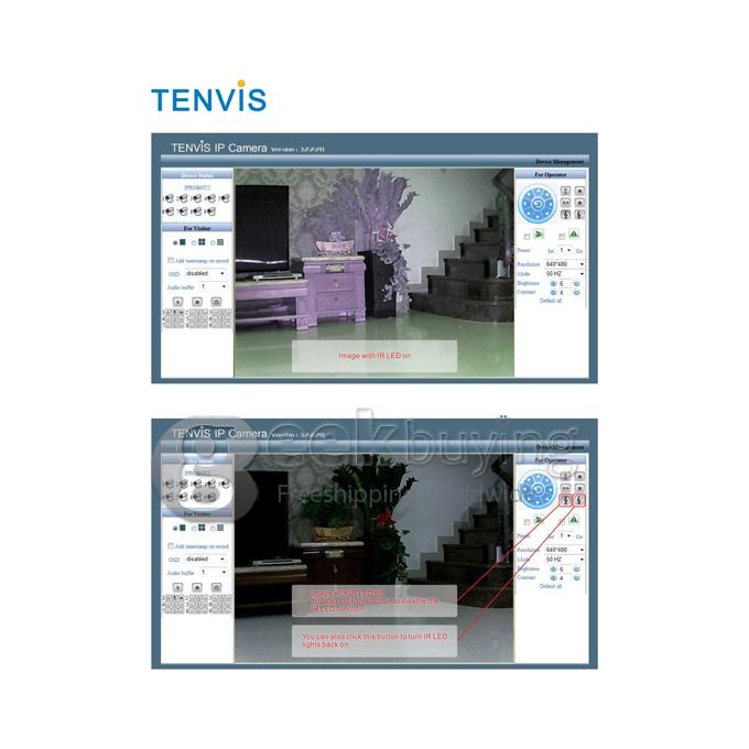 Tenvis IP ROBOT3 Wireless WIFI IP Camera(1.0MP CMOS, H.264,IR-CUT, Night Vision, 5X Digital Zoom Two-Way Audio) - Silver