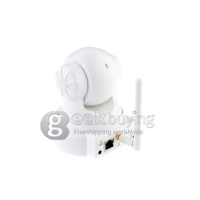 Tenvis JPT3815W Wireless IP Camera with 300K Pixels 10 IR LEDs Two-Way Audio Night Vision Motion Detection - White