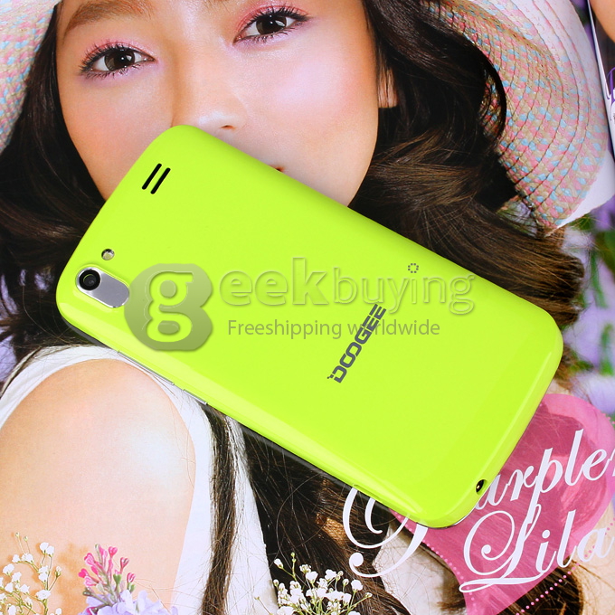 Doogee DG100 4.0inch WVGA Capacitive Screen MTK6572W Dual Core Smartphone 4GB ROM 5.0MP Camera Android 4.2 OS 3G/GPS-Green
