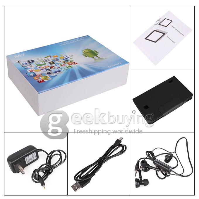 GB97 MTK8377 1.2GHz 7 inch Tablet PC Android 4.1 Dual Core Capacitive Touch Screen 1024*600 1G/8G - Red