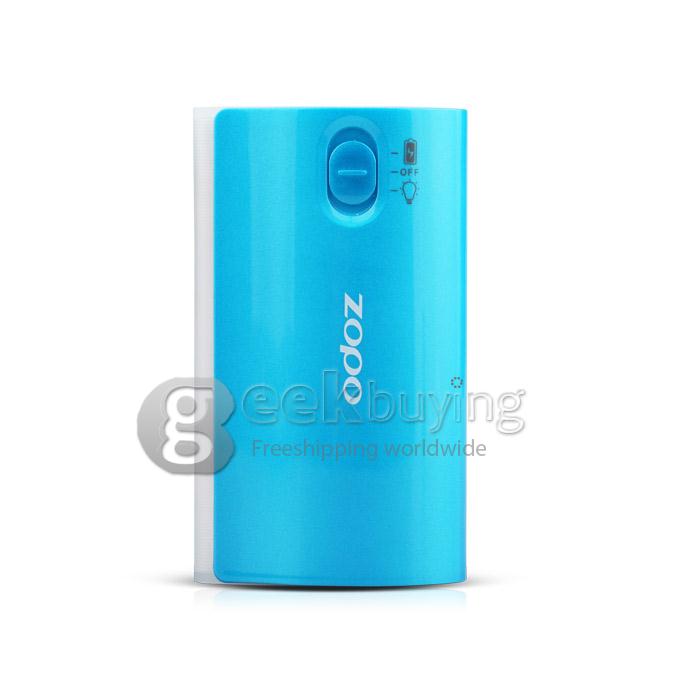 ZOPO WT-85 5200mAh USB Power Bank External Battery Charger for Cell Phone Camera MP3 MP4 PSP GPS - Blue