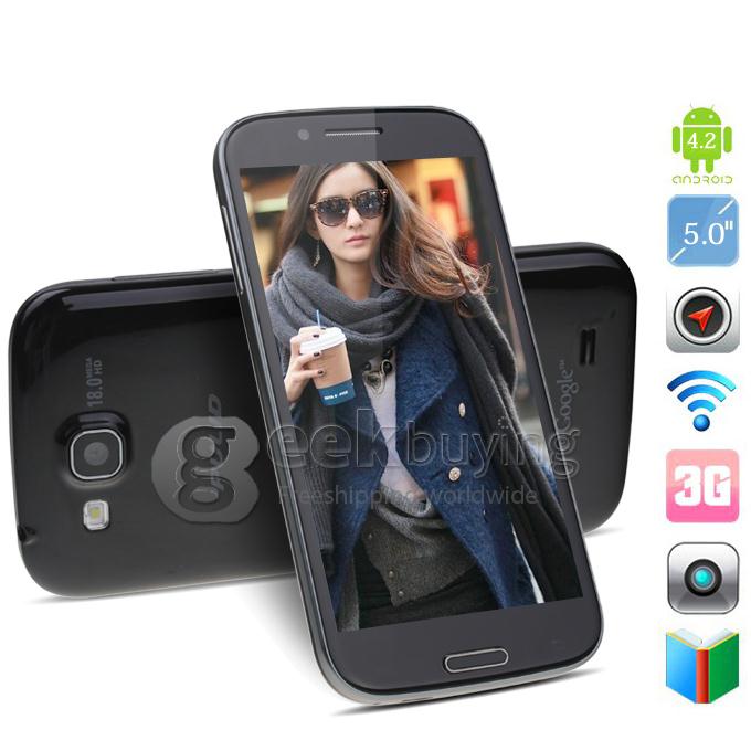 PULID F13 5.0 Inch IPS FHD Touch Screen MTK6589T Smart Phone 2GB RAM+32GB ROM 12.6MP Camera with 3G/GPS-Black