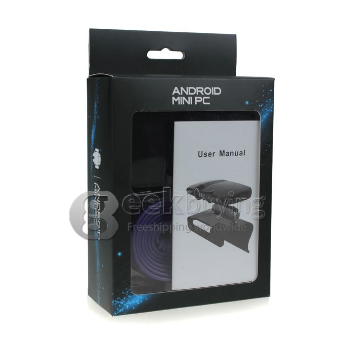 EU3000 Allwinner Dual Core Android 4.2 OS A20 Cortex-A7 1.5GHz Mini TV BOX 1G/8G 5.0MP Camera and Mic-Black