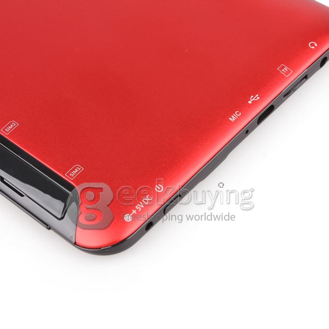 GB97 MTK8377 1.2GHz 7 inch Tablet PC Android 4.1 Dual Core Capacitive Touch Screen 1024*600 1G/8G - Red
