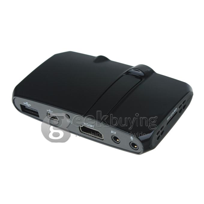EU3000 Allwinner Dual Core Android 4.2 OS A20 Cortex-A7 1.5GHz Mini TV BOX 1G/8G 5.0MP Camera and Mic-Black