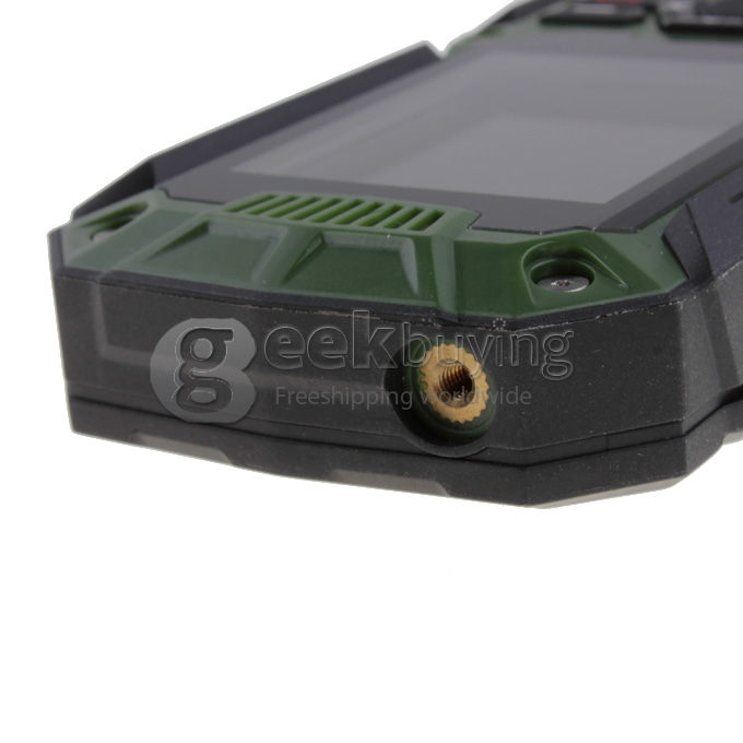 CUBOT DT99 2.2 Inch Waterproof Dustproof Shockproof Dual SIM Card Interphone with Bluetooth FM Camera-Green