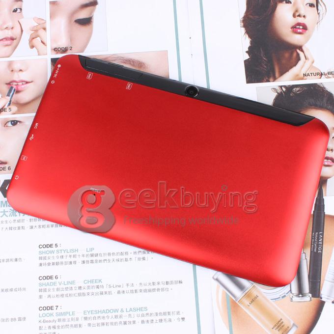 GB97 MTK8377 1.2GHz 7 inch Tablet PC Android 4.1 Dual Core Capacitive Touch Screen 1024*600 1G/8G - Red
