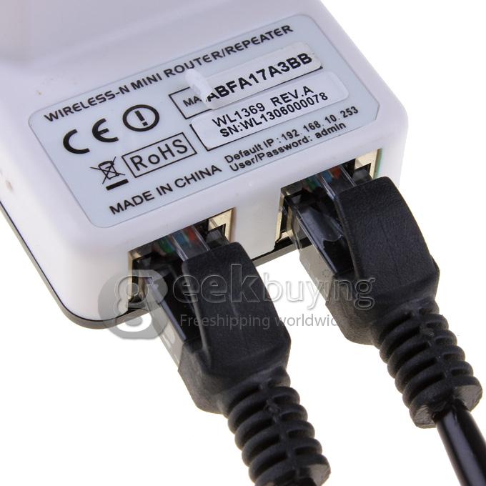 Wireless-N Router AP Repeater Client Bridge IEEE 802.11 b/g/n 300Mbps with EU Plug