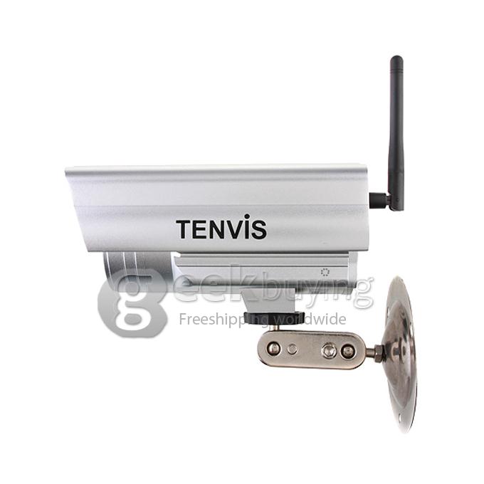 TENVIS IP602W 640x480 Wireless Outdoor Remote Surveillance Cameras W/ 30-IR LED Night Vision - Silver