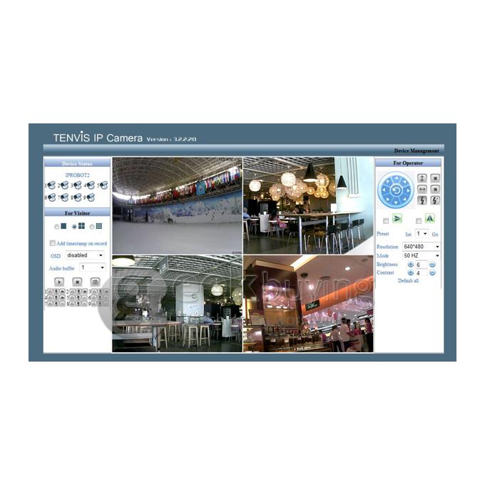 Tenvis IP ROBOT3 Wireless WIFI IP Camera(1.0MP CMOS, H.264,IR-CUT, Night Vision, 5X Digital Zoom Two-Way Audio) - Silver