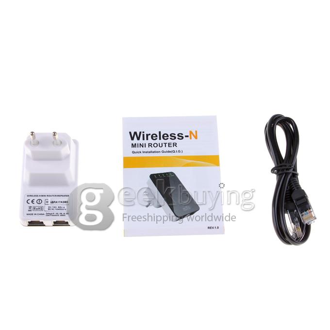 Wireless-N Router AP Repeater Client Bridge IEEE 802.11 b/g/n 300Mbps with EU Plug