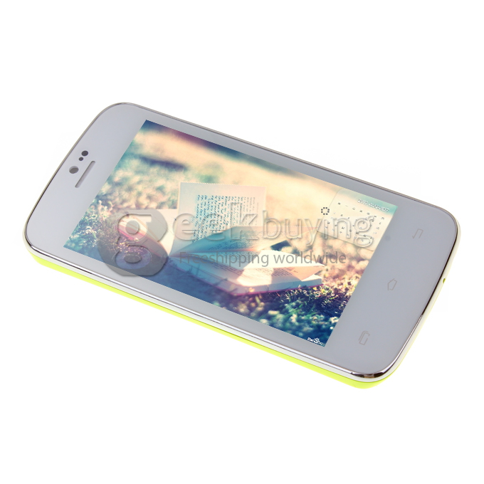 Doogee DG100 4.0inch WVGA Capacitive Screen MTK6572W Dual Core Smartphone 4GB ROM 5.0MP Camera Android 4.2 OS 3G/GPS-Green