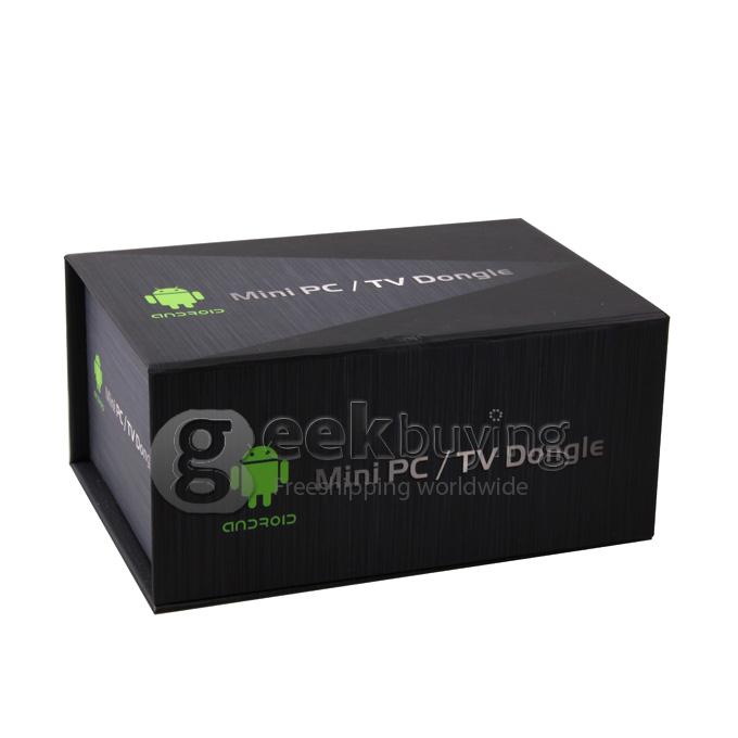 CX-919II GM282 RK3188T Quad Core Google Android 4.2 1.4GHz Mini TV BOX Dongle 2G/8G Dual External WiFi Antenna Bluetooth - Black