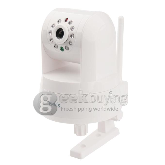Tenvis IP ROBOT3 Wireless WIFI IP Camera (1.0MP CMOS, H.264,IR-CUT, Night Vision, 5X Digital Zoom Two-Way Audio) - White
