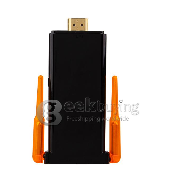CX-919II GM282 RK3188T Quad Core Google Android 4.2 1.4GHz Mini TV BOX Dongle 2G/8G Dual External WiFi Antenna Bluetooth - Black