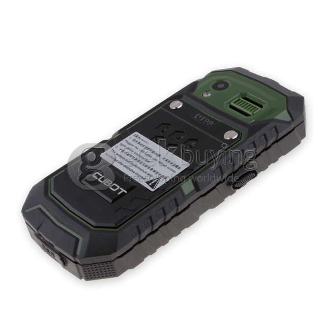 CUBOT DT99 2.2 Inch Waterproof Dustproof Shockproof Dual SIM Card Interphone with Bluetooth FM Camera-Green