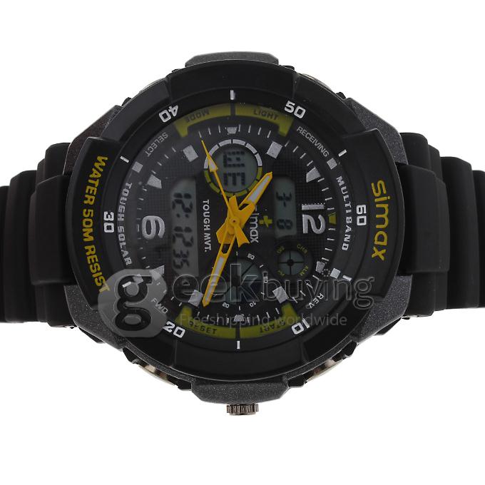Simax DST9052 Plastic 50 Meters Waterproof Sport Utility Watch