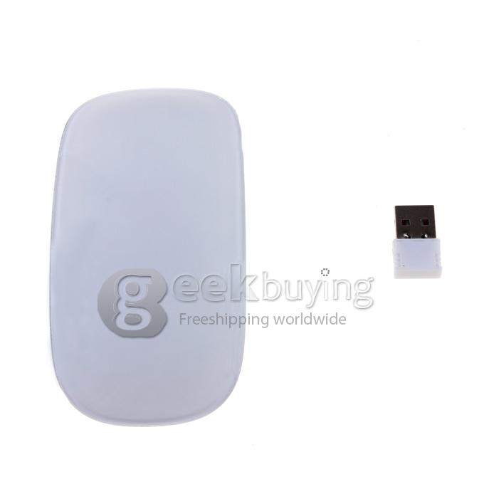 New Ultra Thin 2.4G Wireless RF Mouse Magic Multi-touch Scroll Mice Wheel with Receiver